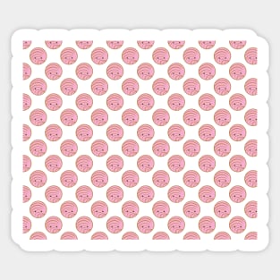 Pink Concha Pan Dulce (Mexican Sweet Bread Pattern) Sticker